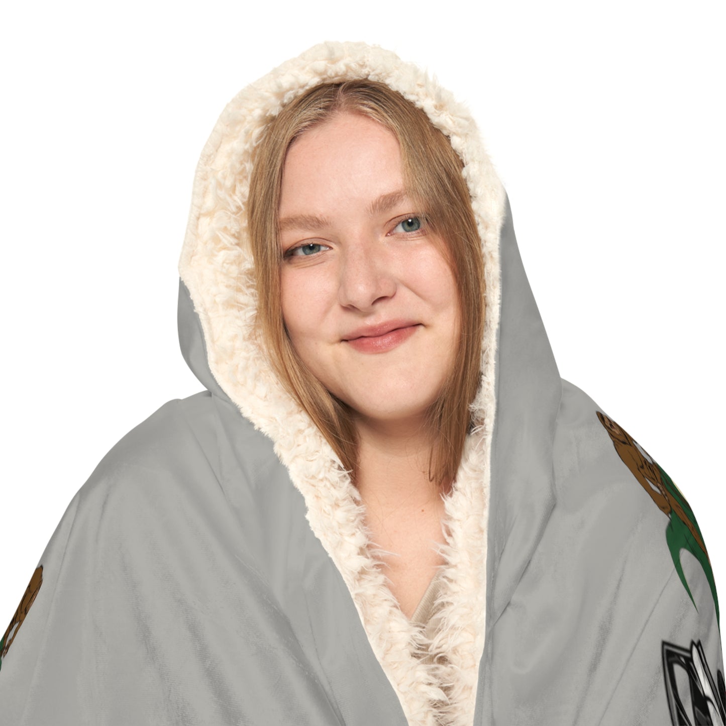 Bigfoot, T-Rex, and UTV Adventure Hooded Blanket
