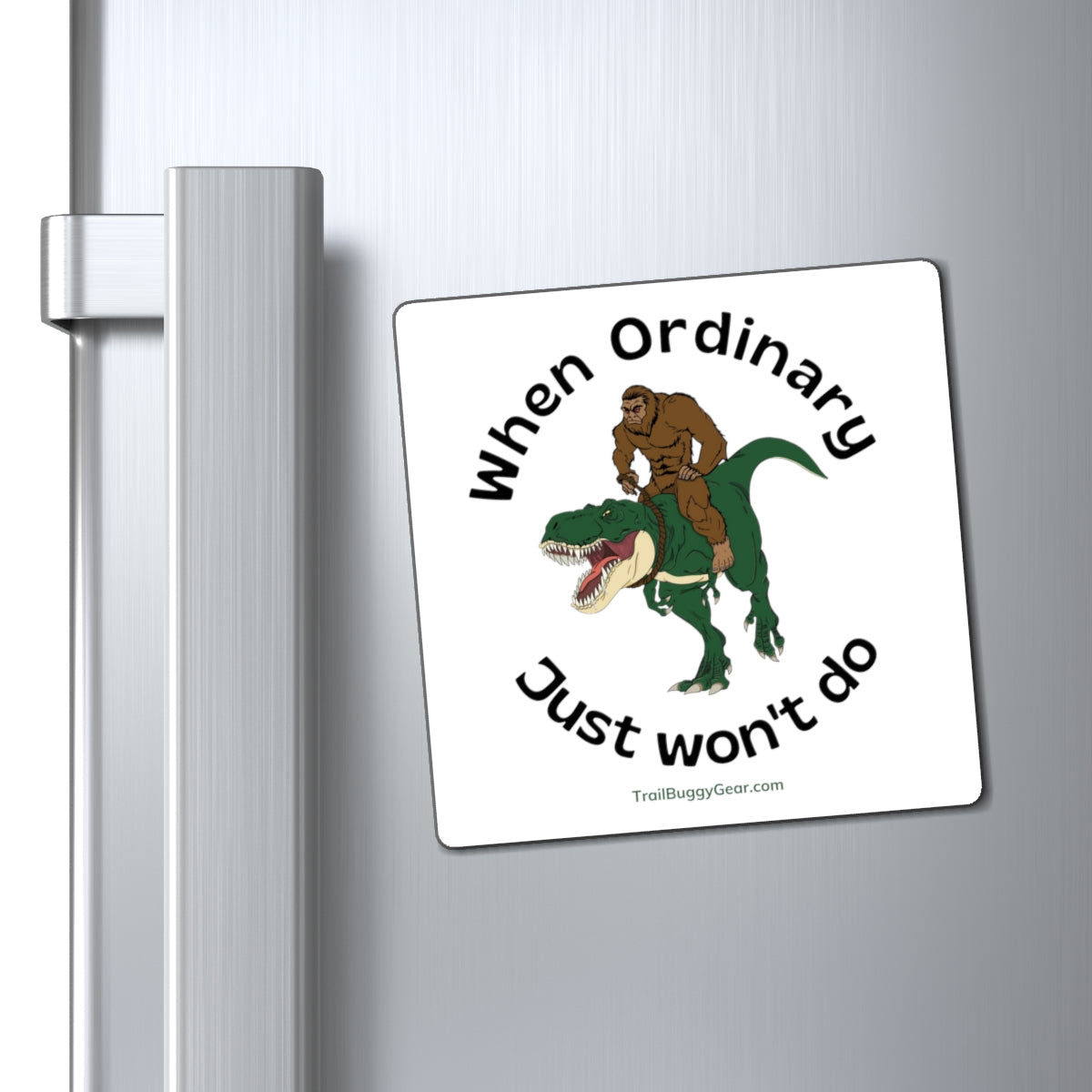 Trailblazer Magnet: Bigfoot & T-Rex Edition