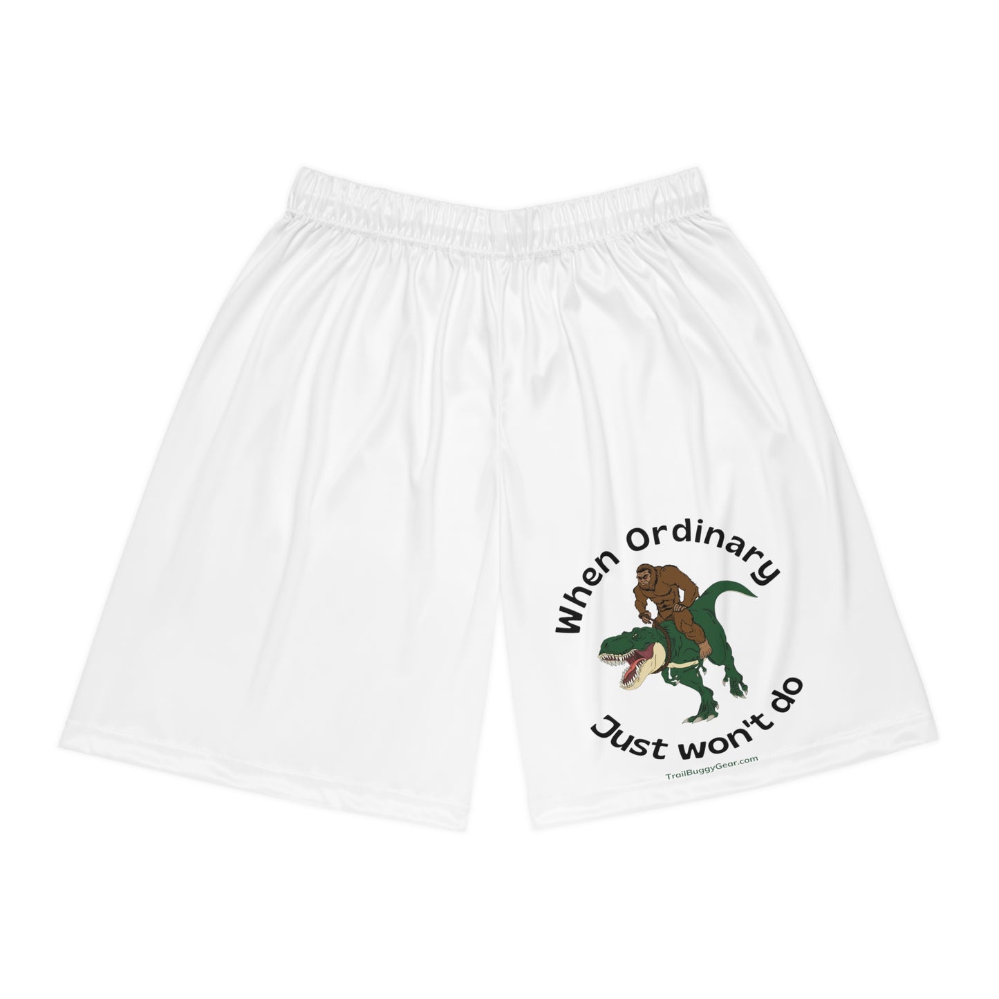 Off-Road Slam Dunk Shorts: Bigfoot & T-Rex Edition